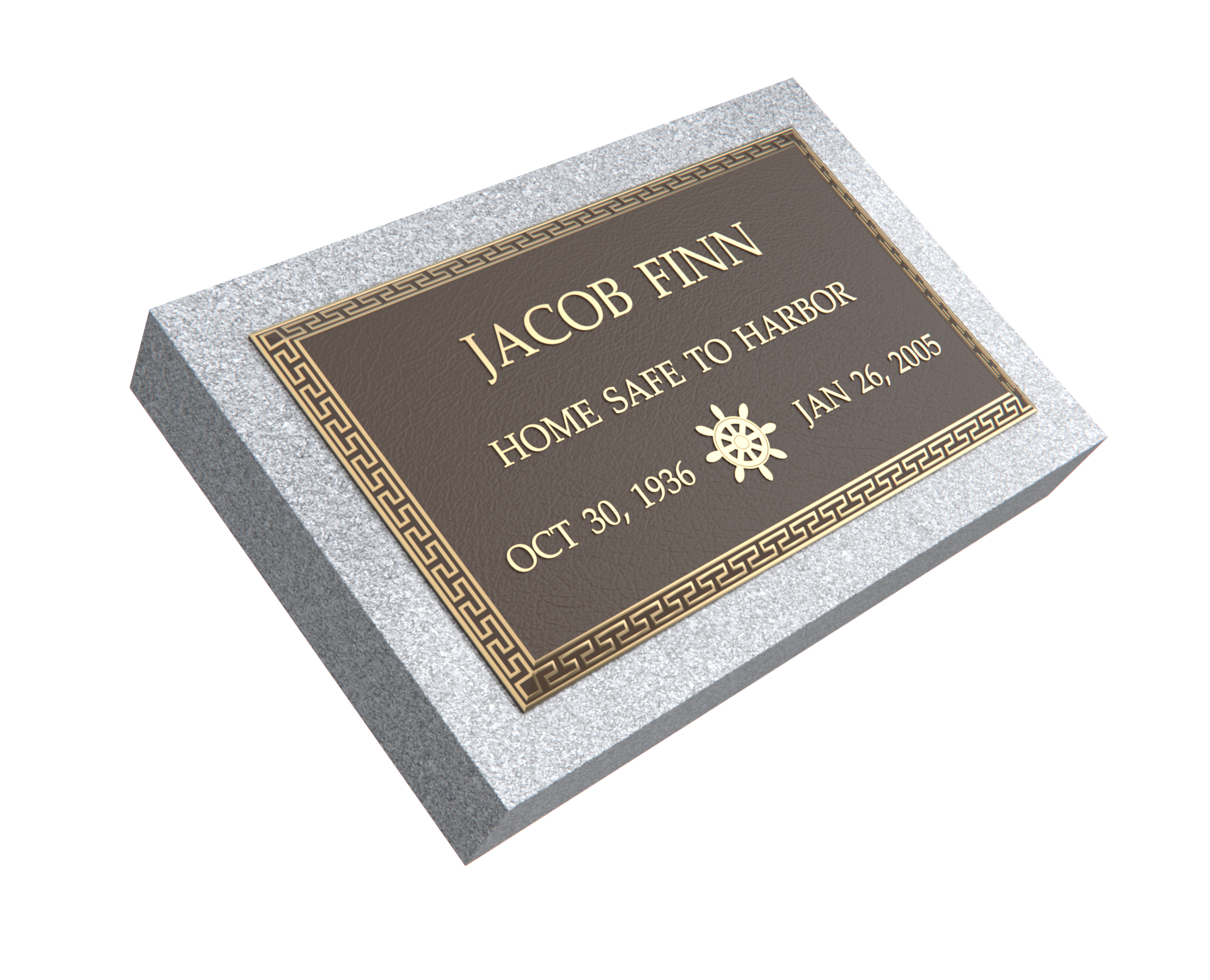 Premium Bronze Plaque 24"x 14" with Granite Base