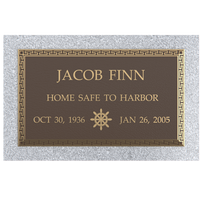 Premium Bronze Plaque 24"x 14" with Granite Base