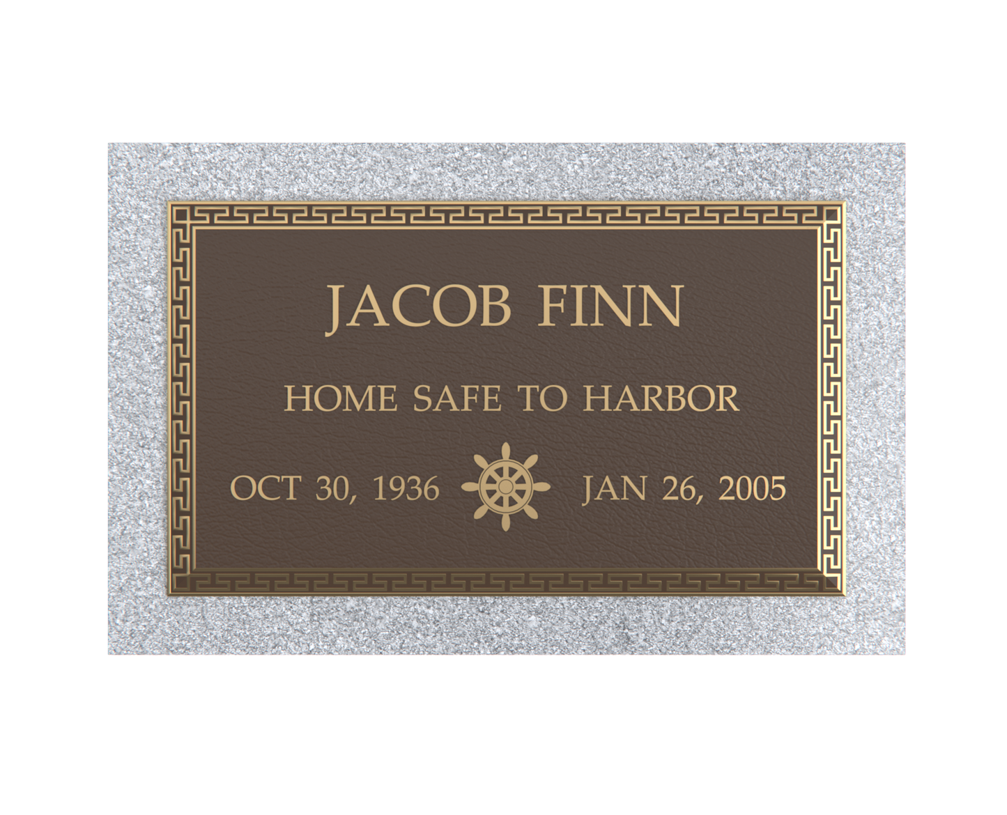 Premium Bronze Plaque 24"x 14" with Granite Base