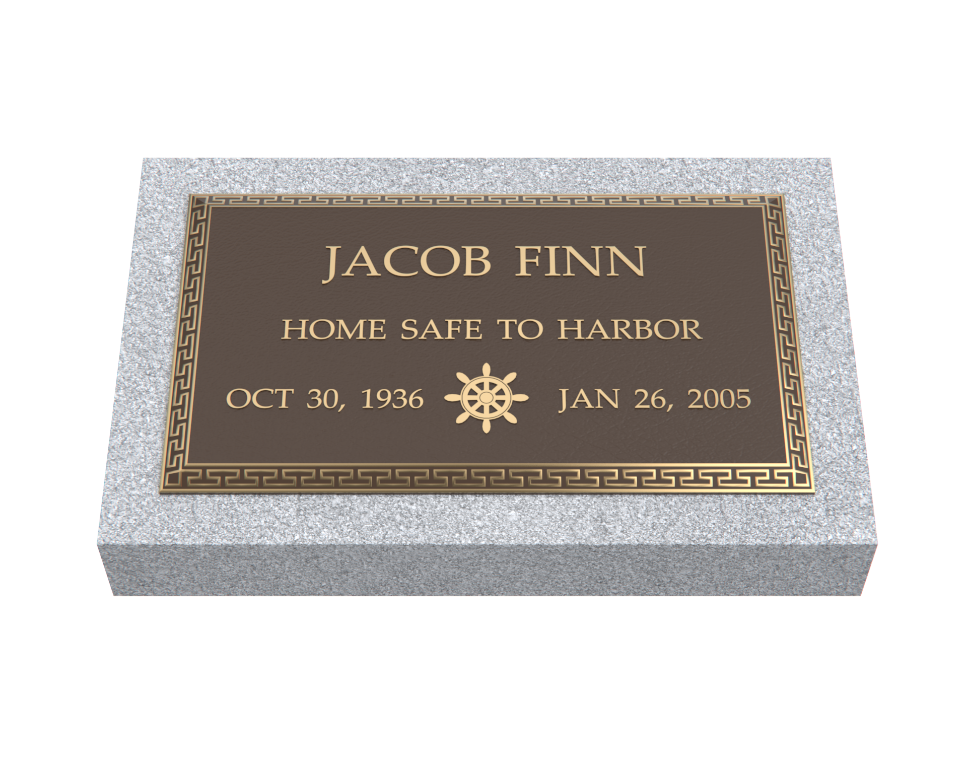 Premium Bronze Plaque 24"x 14" with Granite Base
