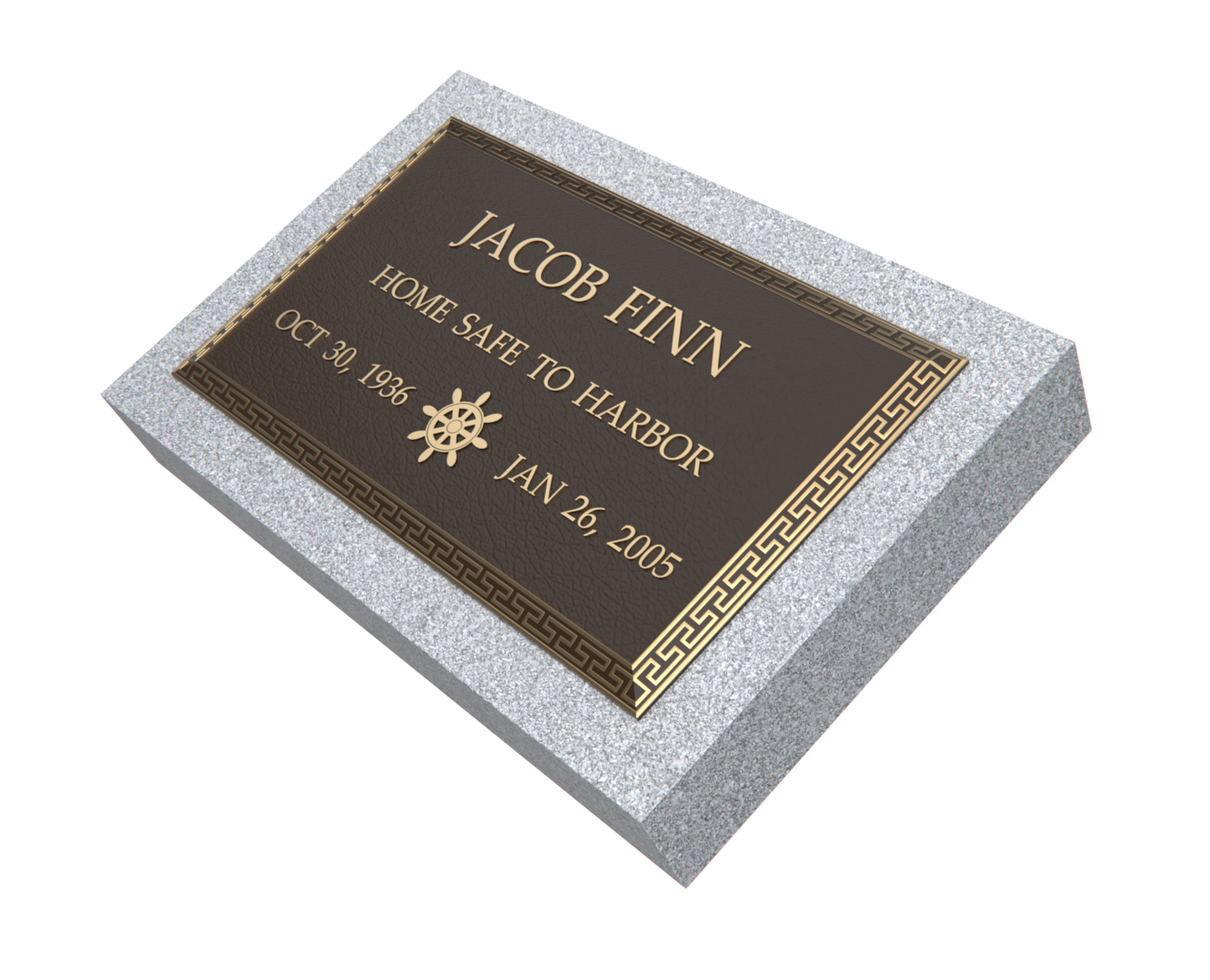 Premium Bronze Plaque 24"x 14" with Granite Base