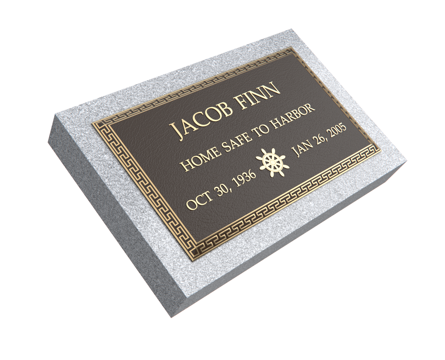 Premium Bronze Plaque 24"x 14" with Granite Base