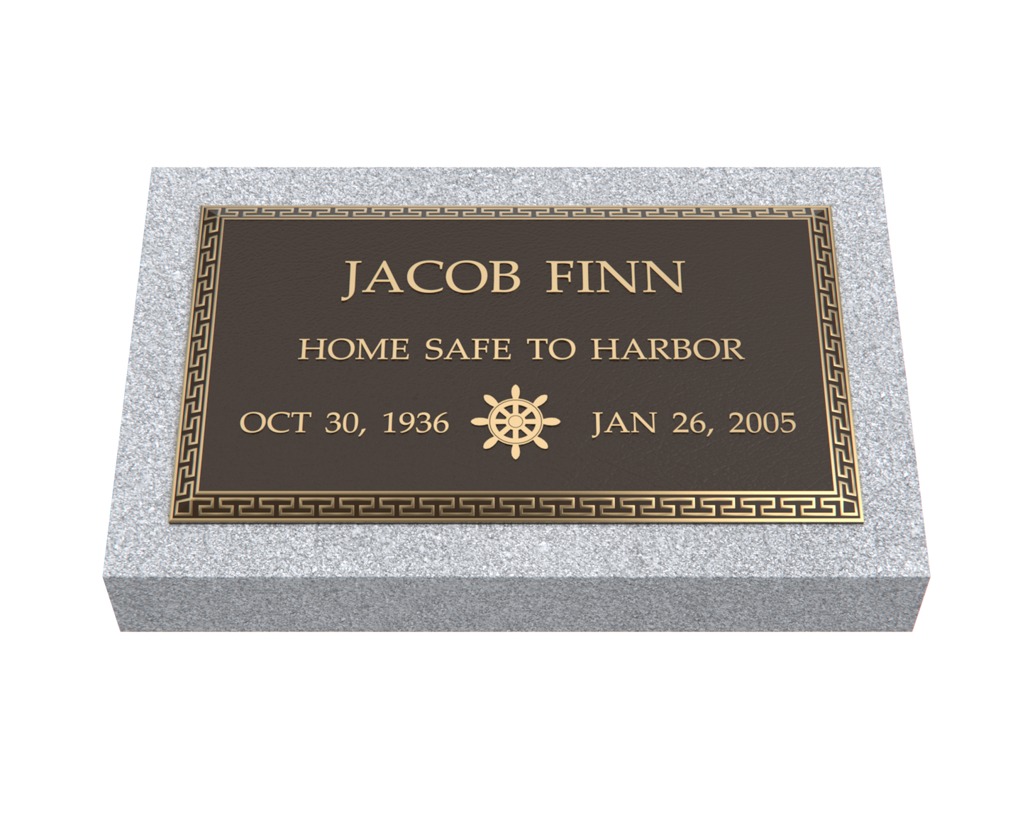 Premium Bronze Plaque 24"x 14" with Granite Base