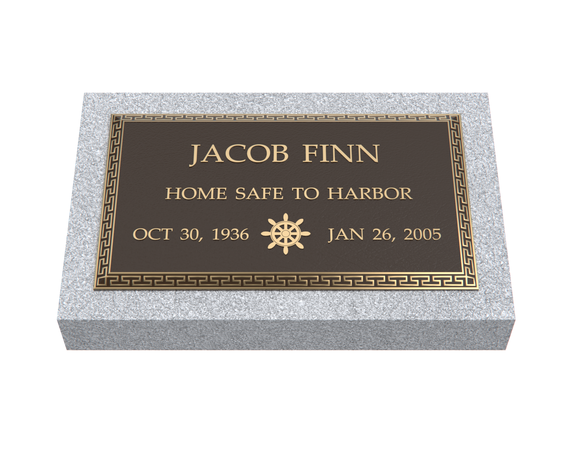 Premium Bronze Plaque 24"x 14" with Granite Base