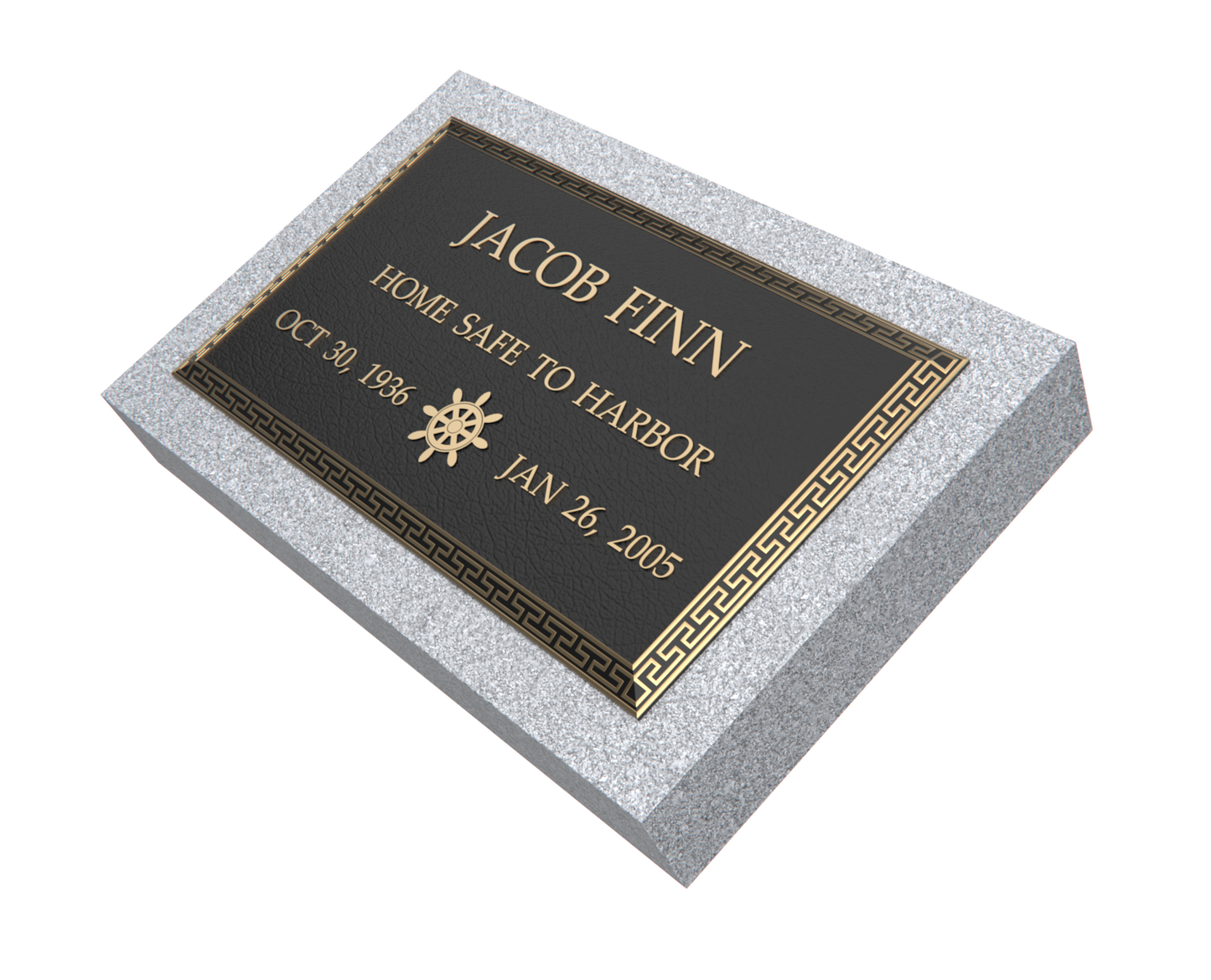 Premium Bronze Plaque 24"x 14" with Granite Base