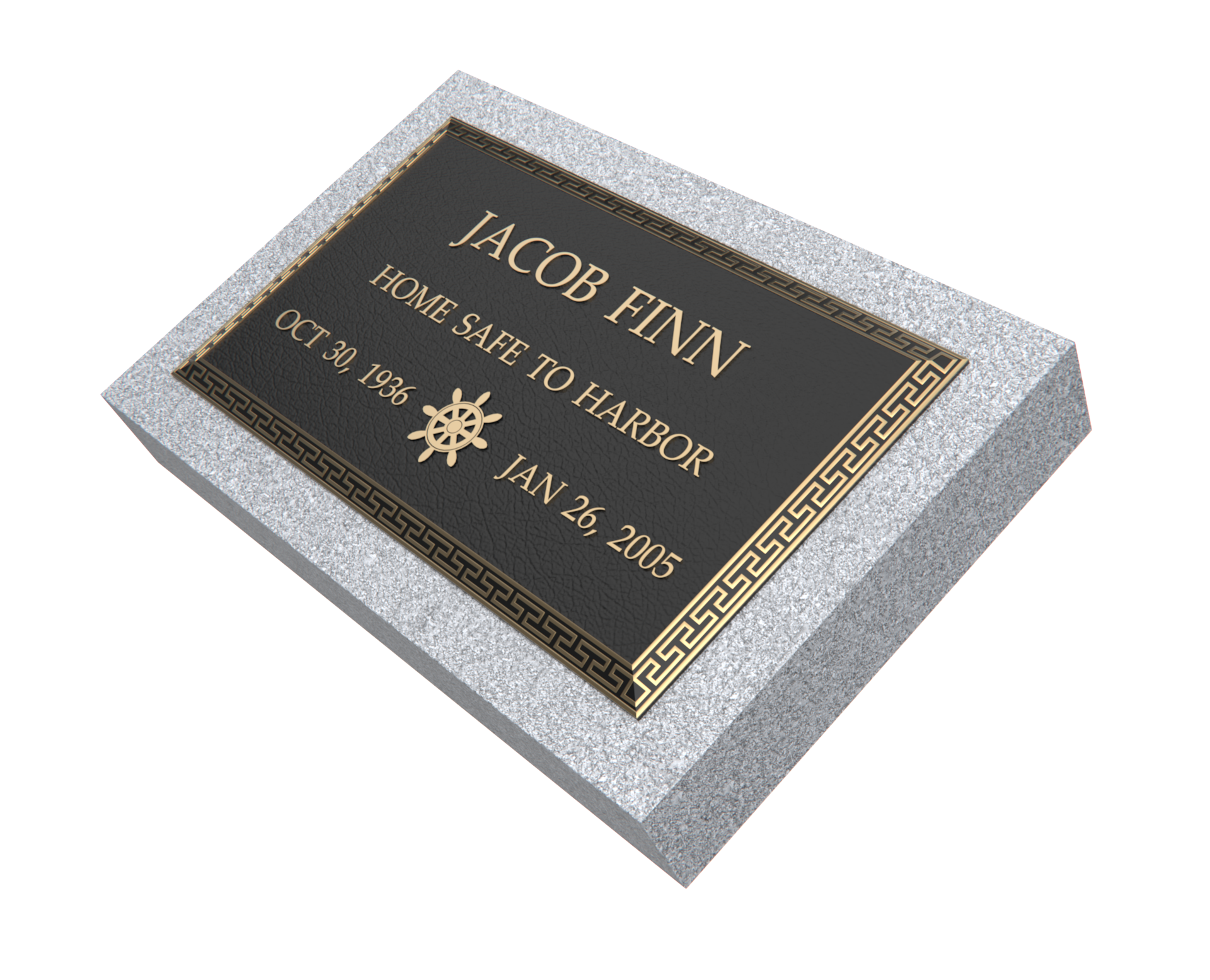 Premium Bronze Plaque 24"x 14" with Granite Base