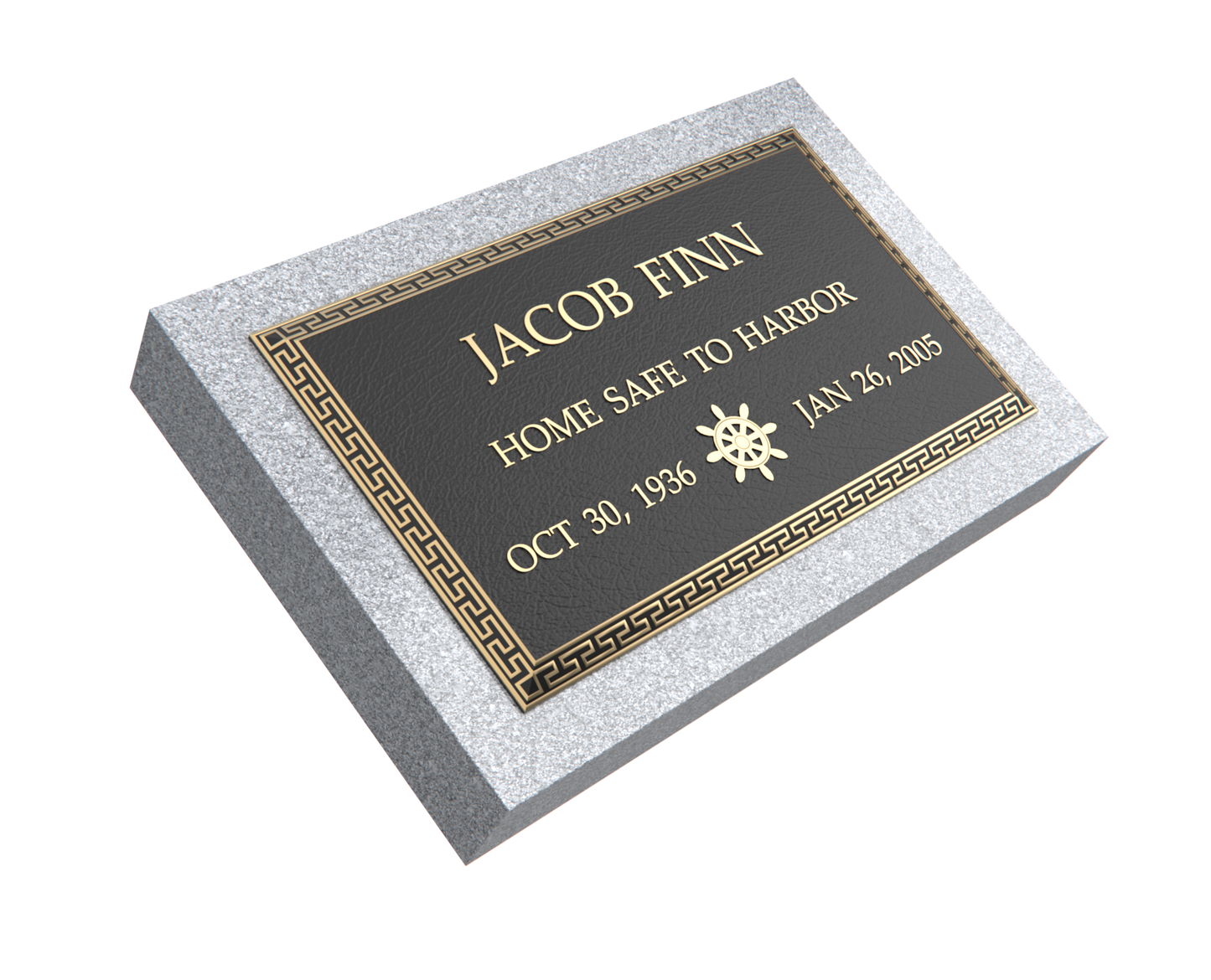 Premium Bronze Plaque 24"x 14" with Granite Base