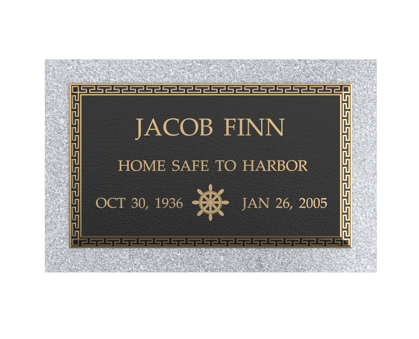 Premium Bronze Plaque 24"x 14" with Granite Base