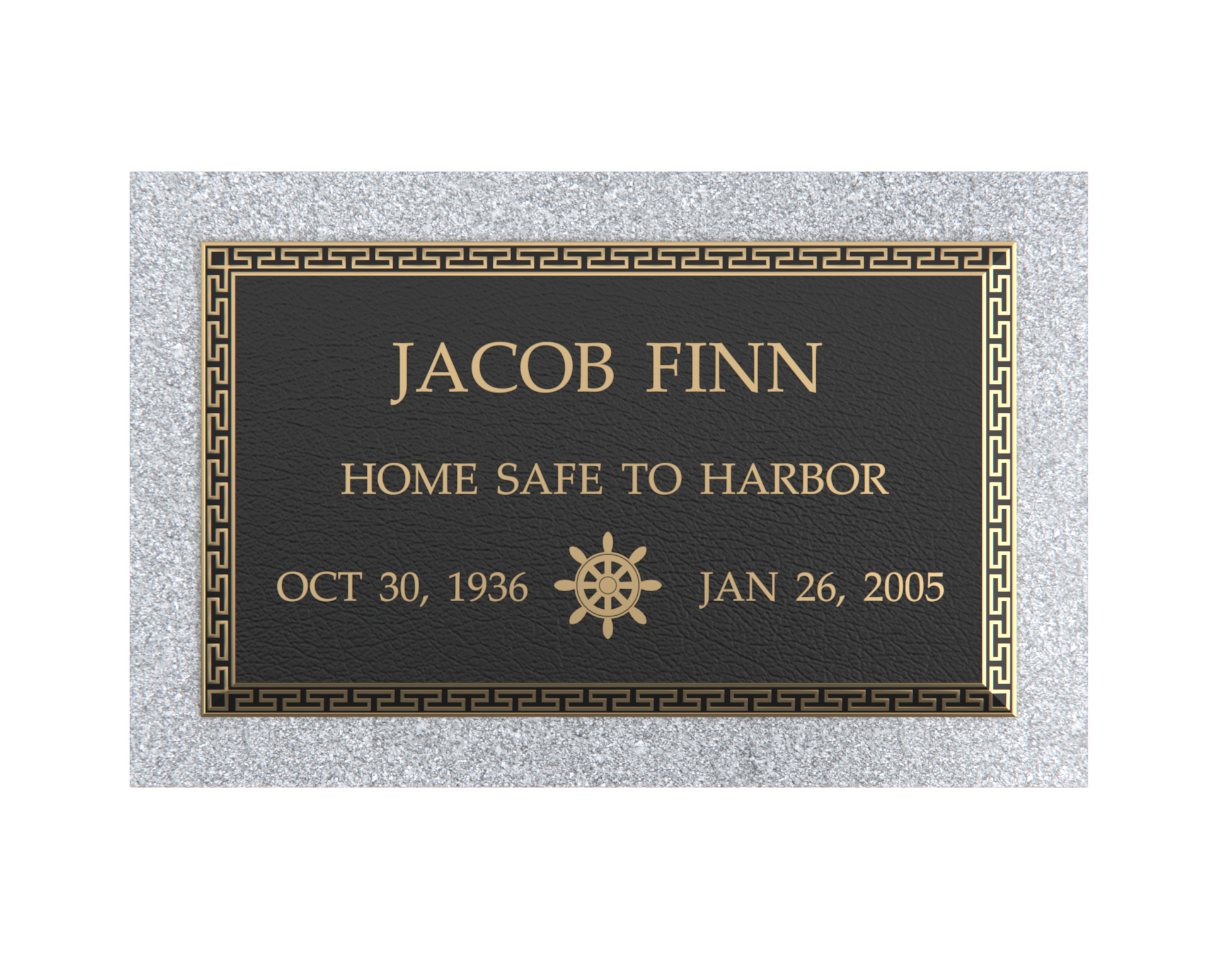 Premium Bronze Plaque 24"x 14" with Granite Base