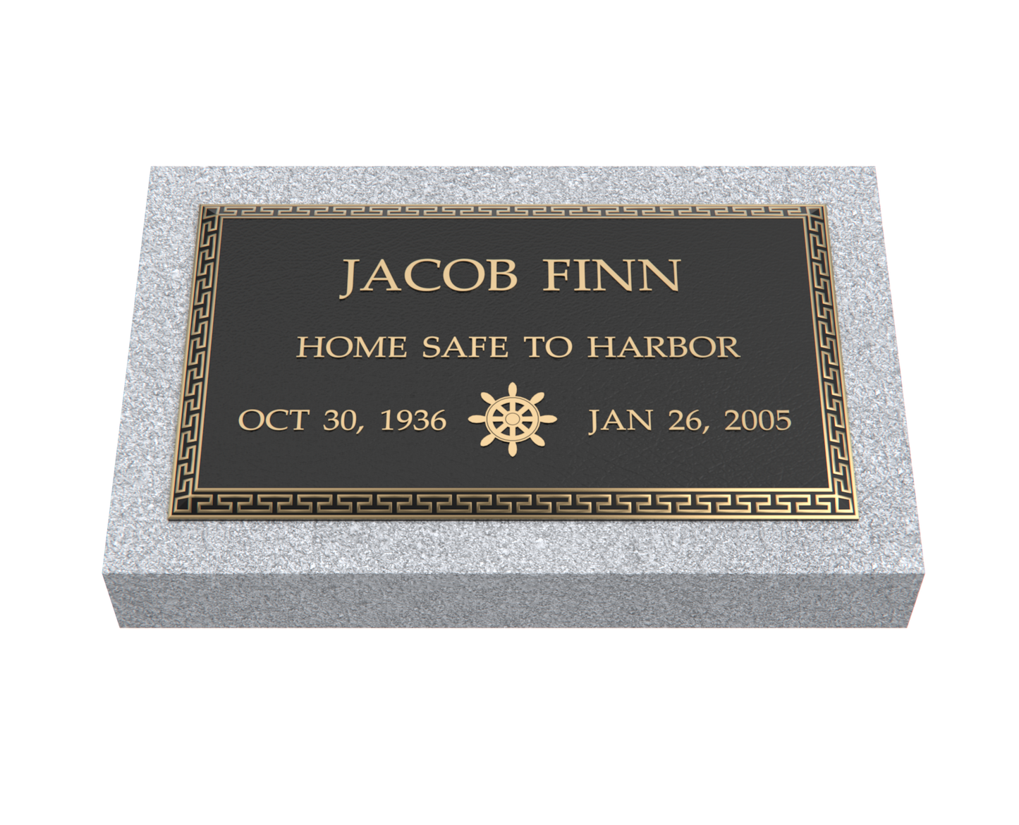 Premium Bronze Plaque 24"x 14" with Granite Base