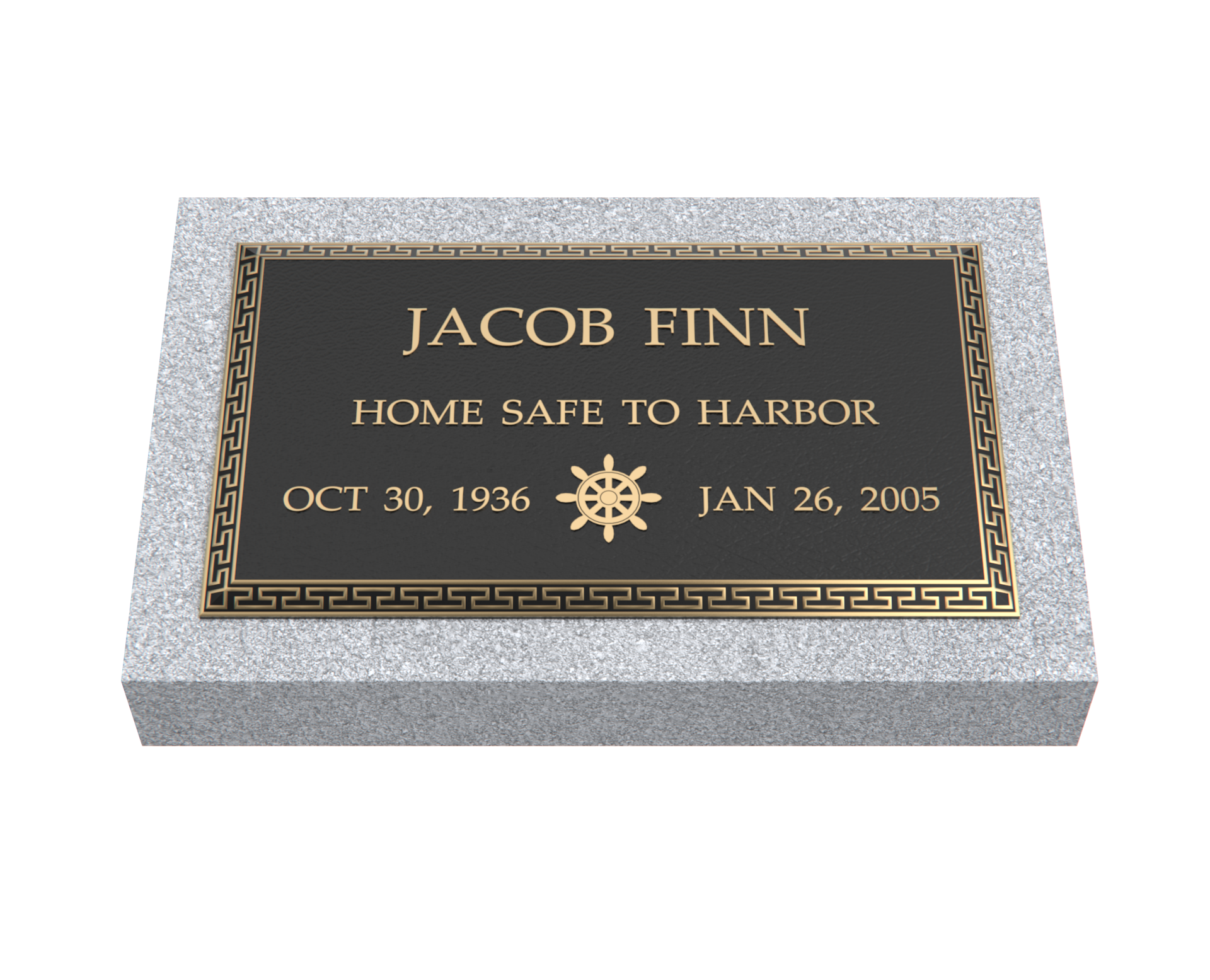 Premium Bronze Plaque 24"x 14" with Granite Base