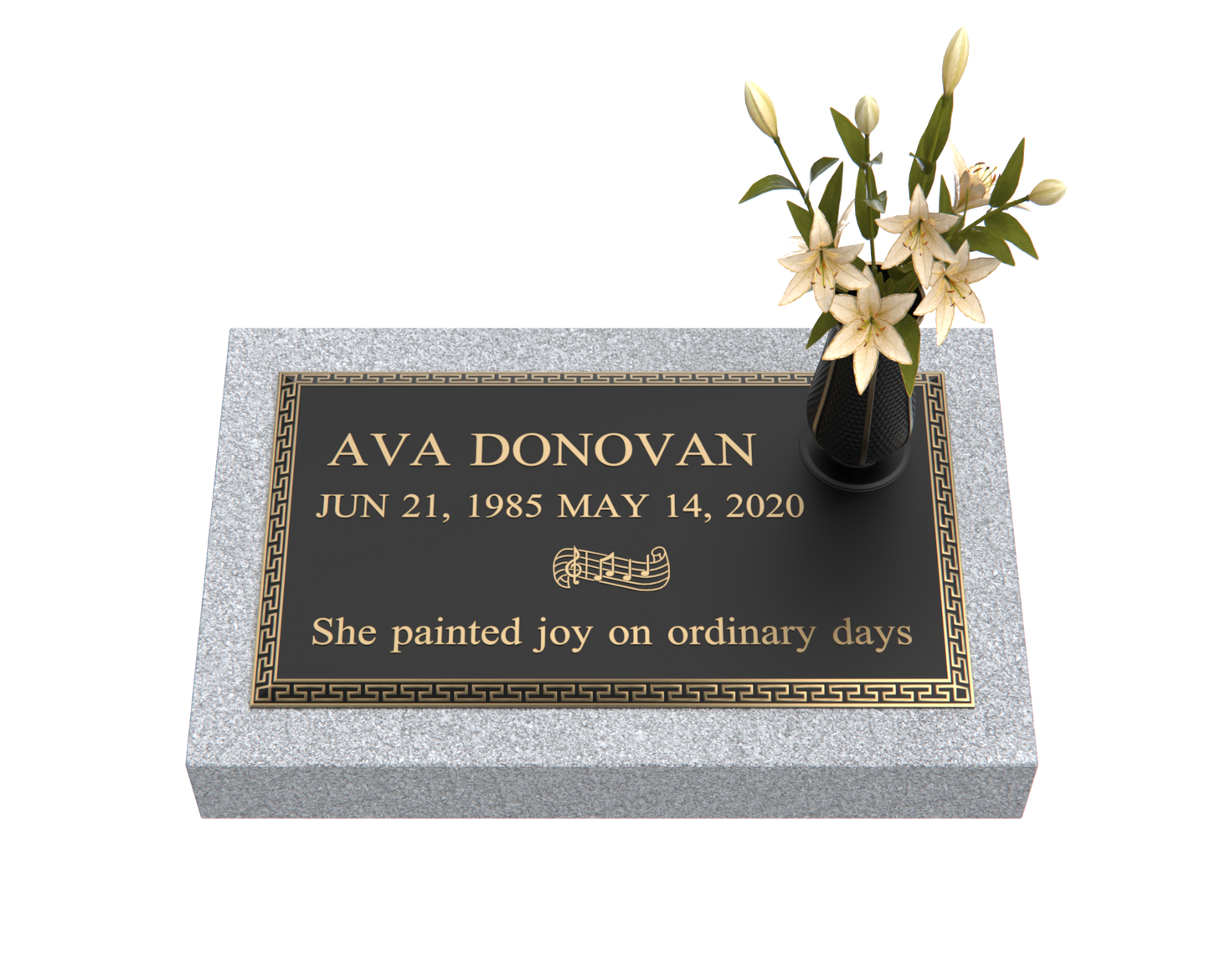 Premium Bronze Plaque 24"x 14" with Granite Base