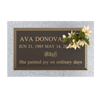 Premium Bronze Plaque 24"x 14" with Granite Base