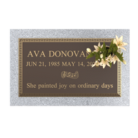 Premium Bronze Plaque 24"x 14" with Granite Base