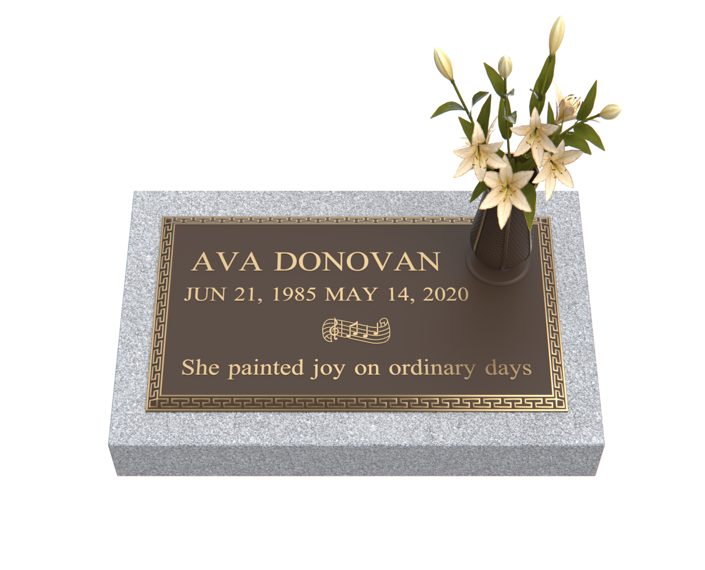 Premium Bronze Plaque 24"x 14" with Granite Base