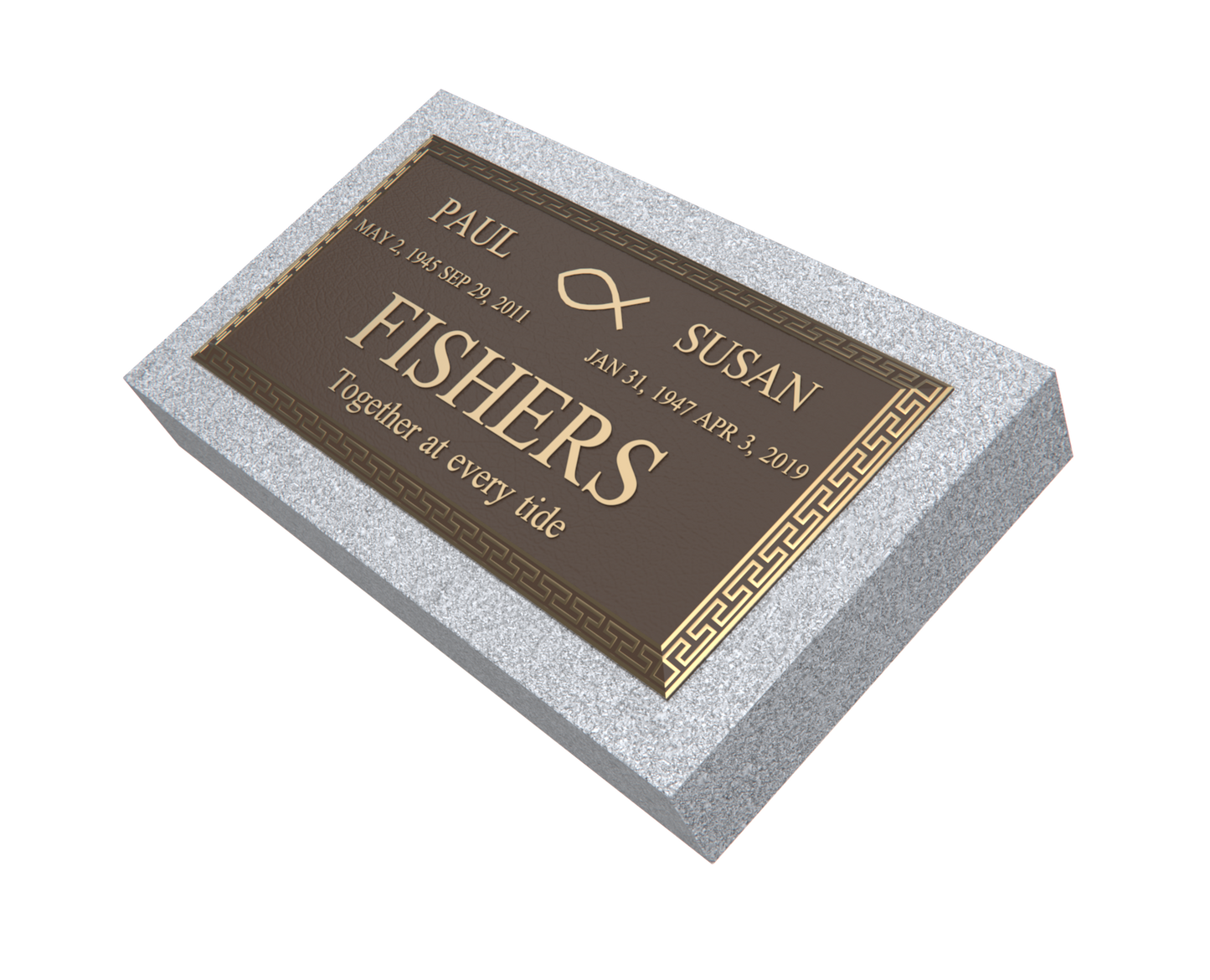 Premium Bronze Plaque 24"x 12" with Granite Base