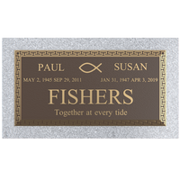 Premium Bronze Plaque 24"x 12" with Granite Base