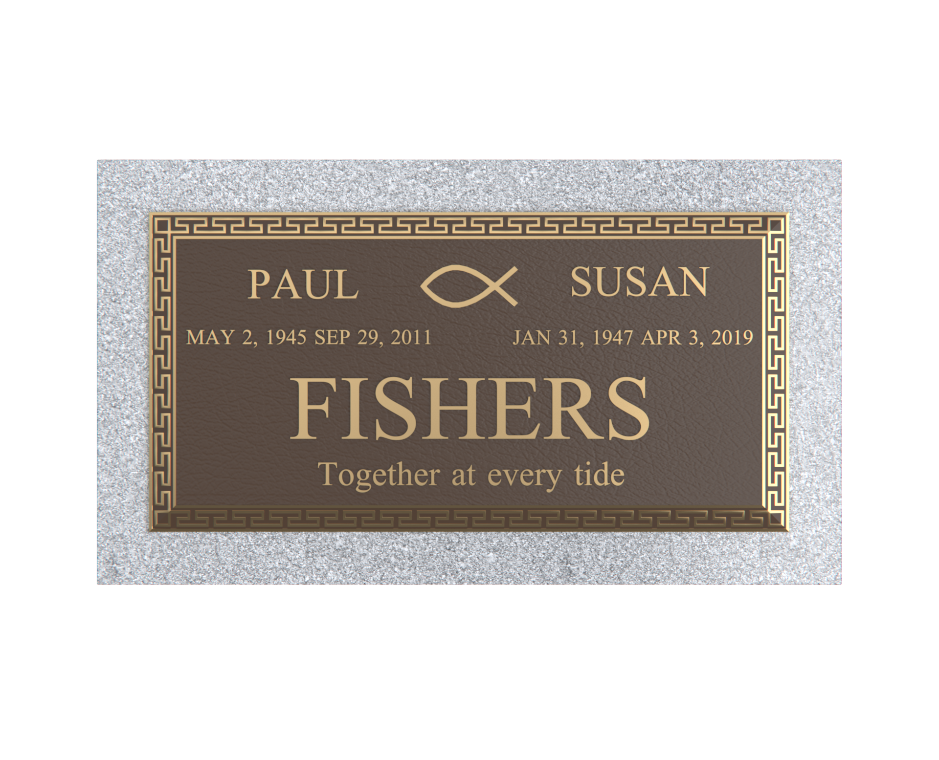 Premium Bronze Plaque 24"x 12" with Granite Base