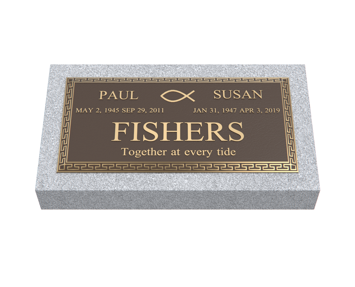 Premium Bronze Plaque 24"x 12" with Granite Base