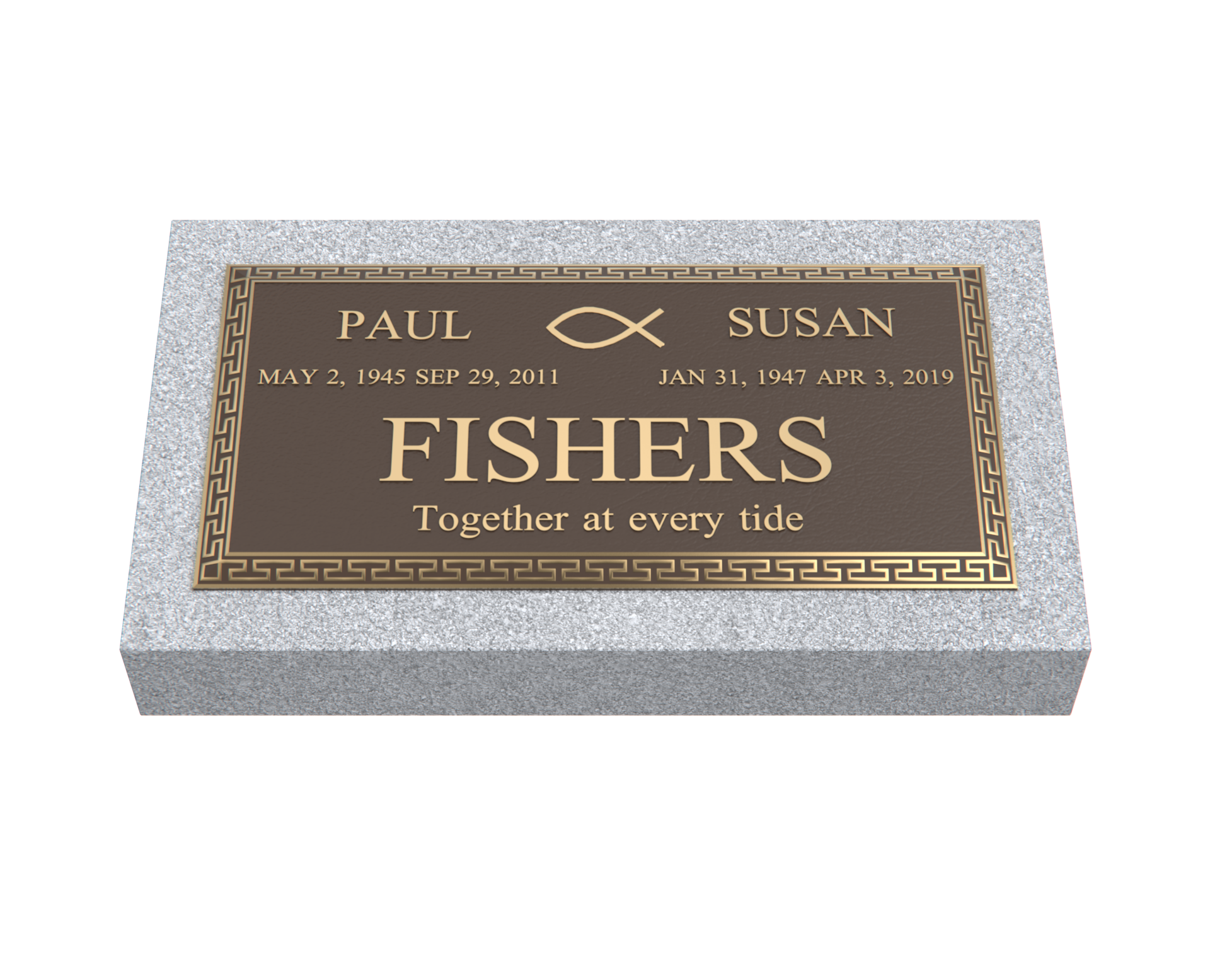Premium Bronze Plaque 24"x 12" with Granite Base
