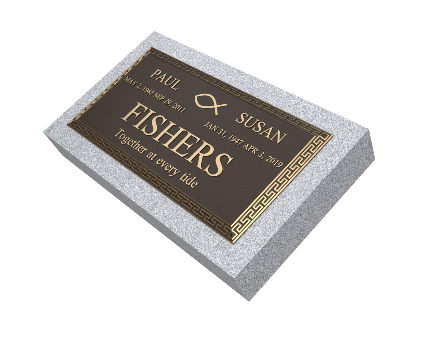 Premium Bronze Plaque 24"x 12" with Granite Base