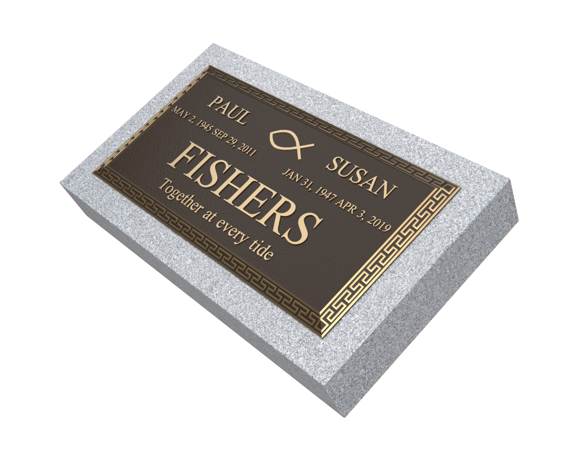 Premium Bronze Plaque 24"x 12" with Granite Base