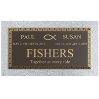 Premium Bronze Plaque 24"x 12" with Granite Base