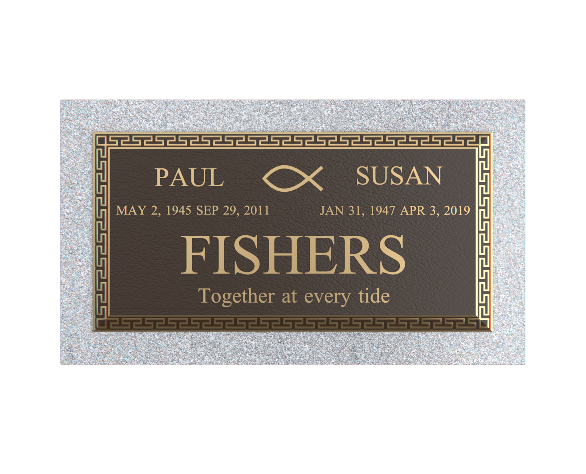 Premium Bronze Plaque 24"x 12" with Granite Base