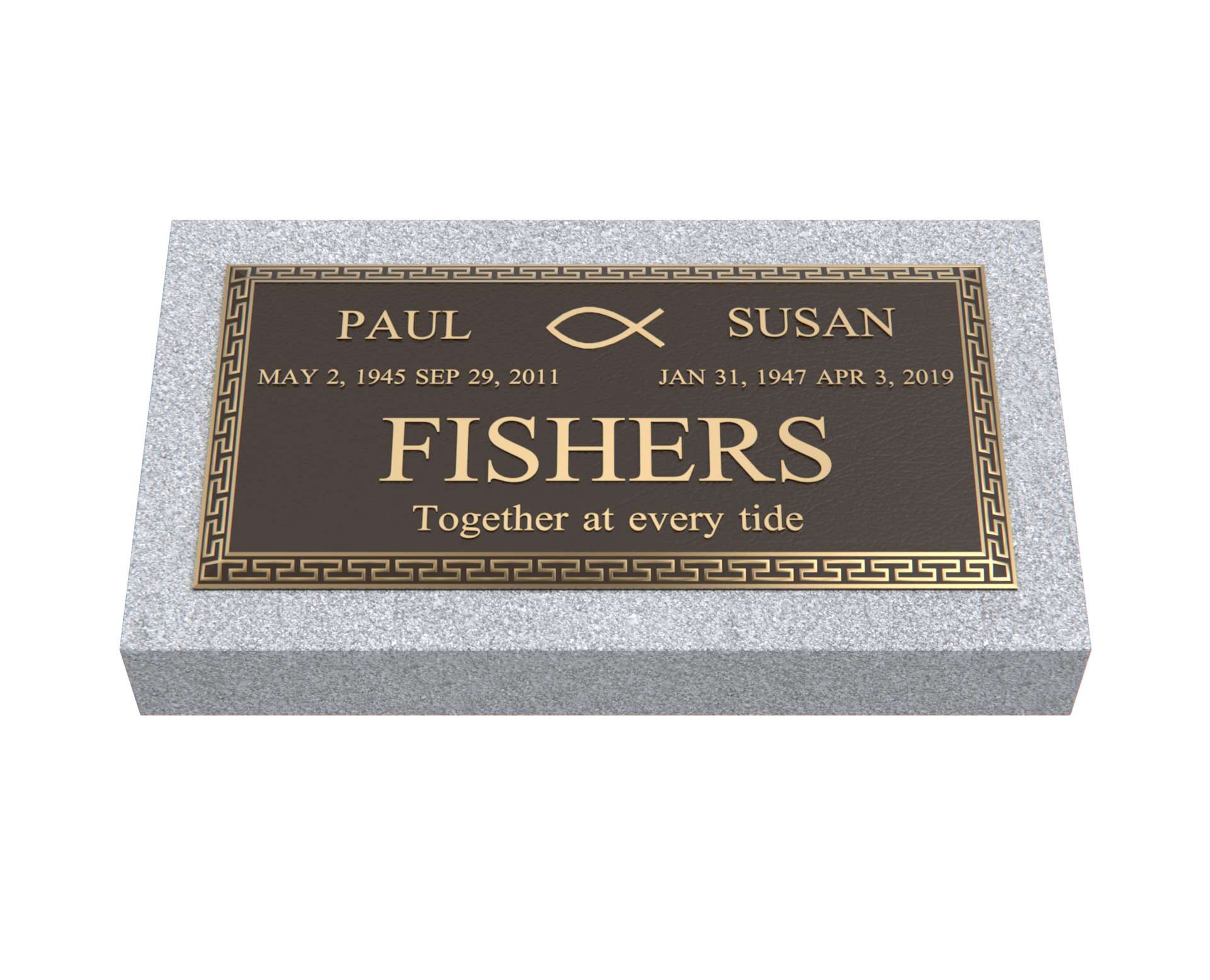 Premium Bronze Plaque 24"x 12" with Granite Base