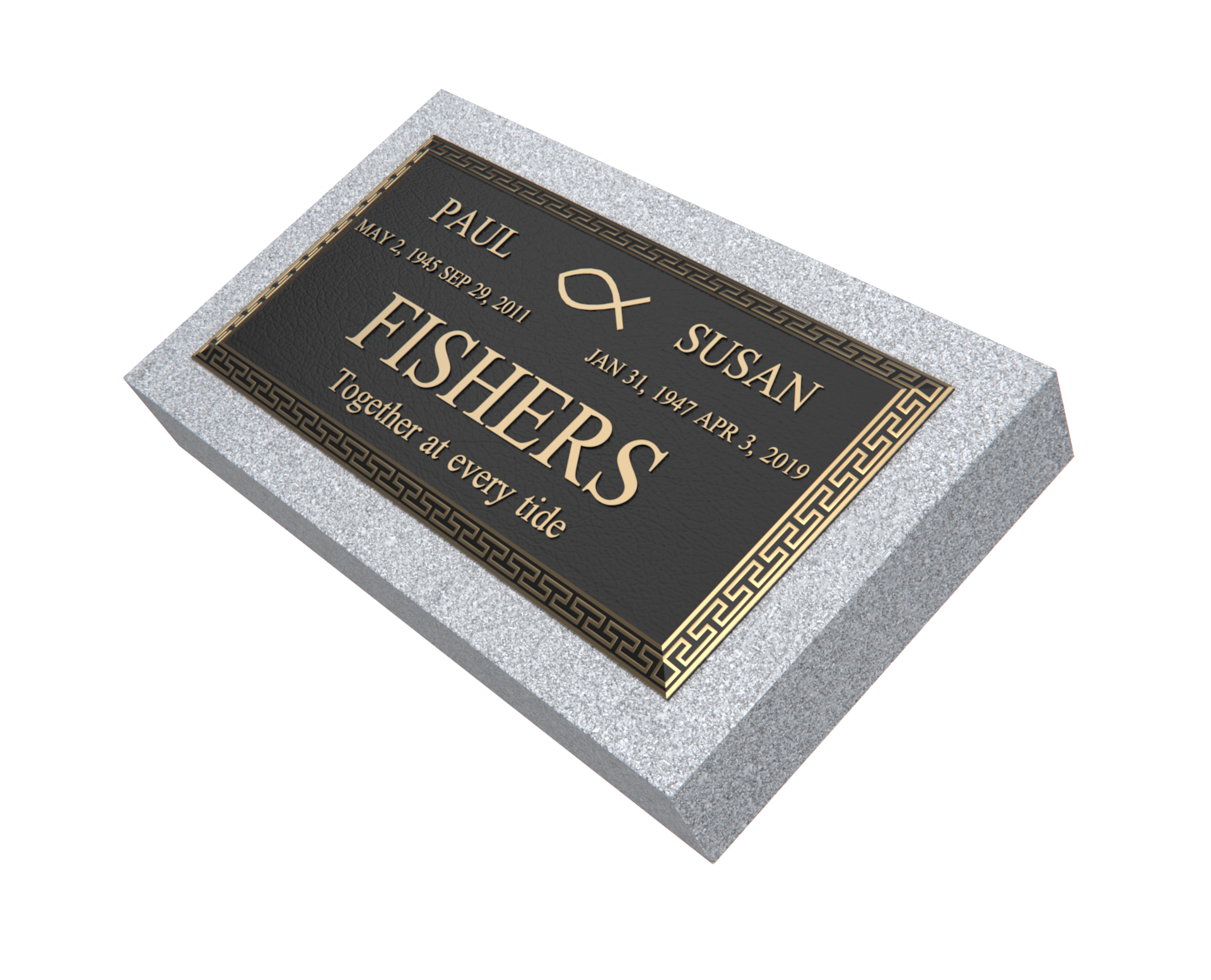 Premium Bronze Plaque 24"x 12" with Granite Base