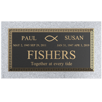 Premium Bronze Plaque 24"x 12" with Granite Base