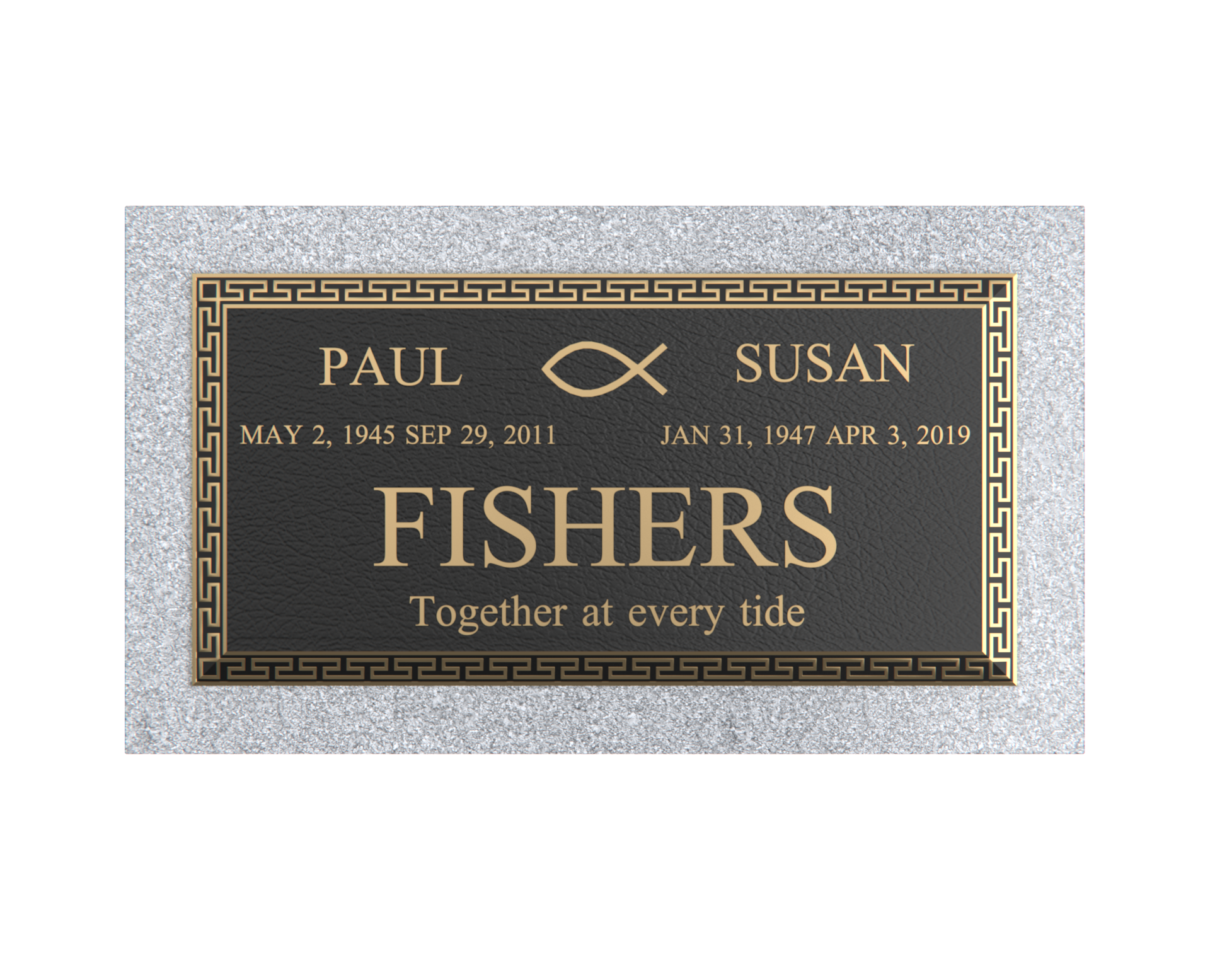 Premium Bronze Plaque 24"x 12" with Granite Base