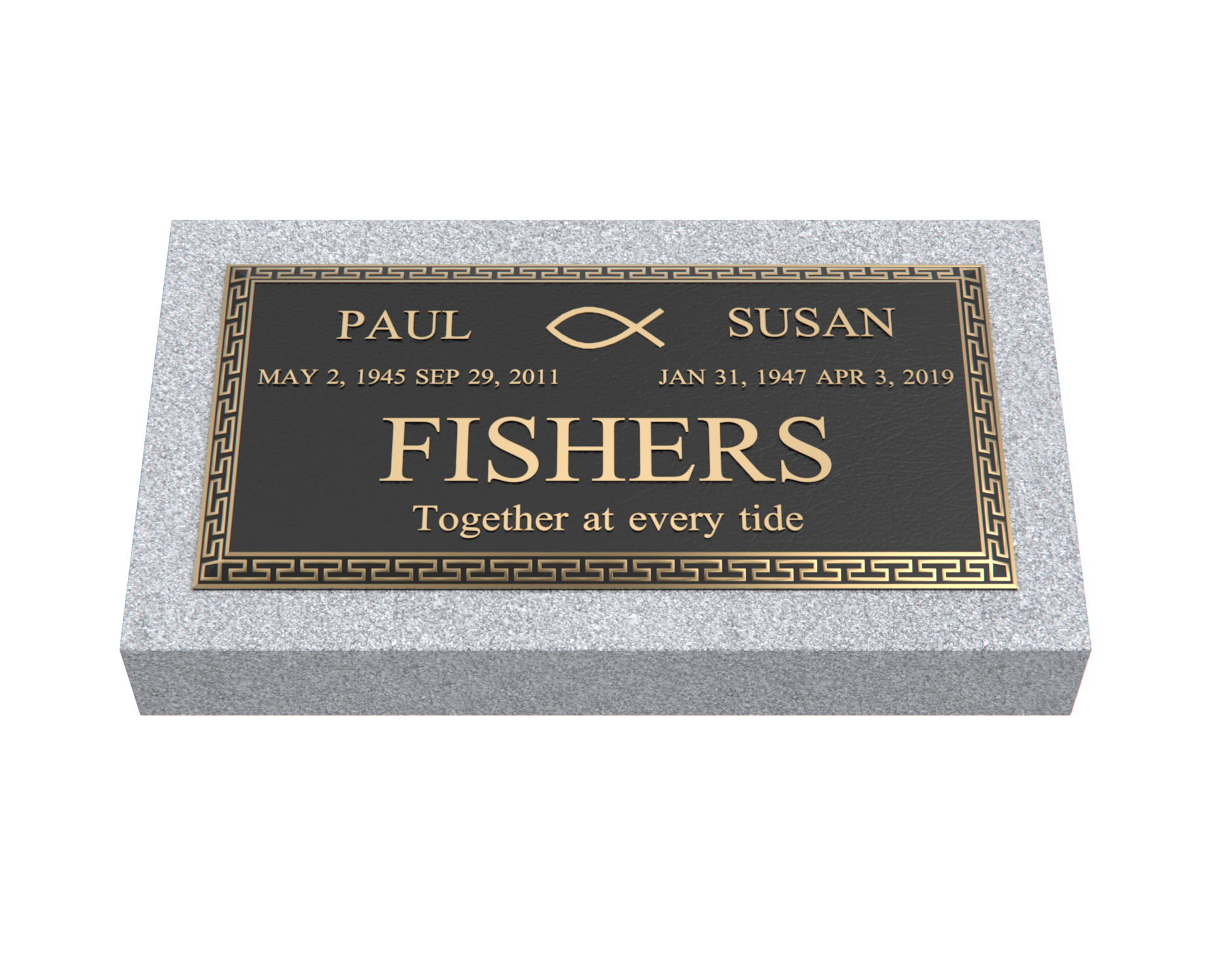 Premium Bronze Plaque 24"x 12" with Granite Base