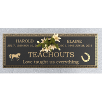 Premium Bronze Plaque 36"x 13" with Granite Base