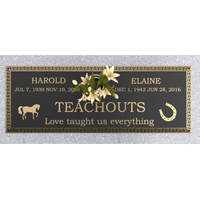 Premium Bronze Plaque 36"x 13"