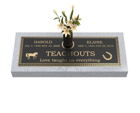 Premium Bronze Plaque 36"x 13" with Granite Base