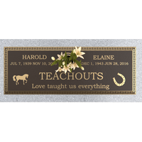 Premium Bronze Plaque 36"x 13" with Granite Base
