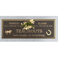 Premium Bronze Plaque 36"x 13"