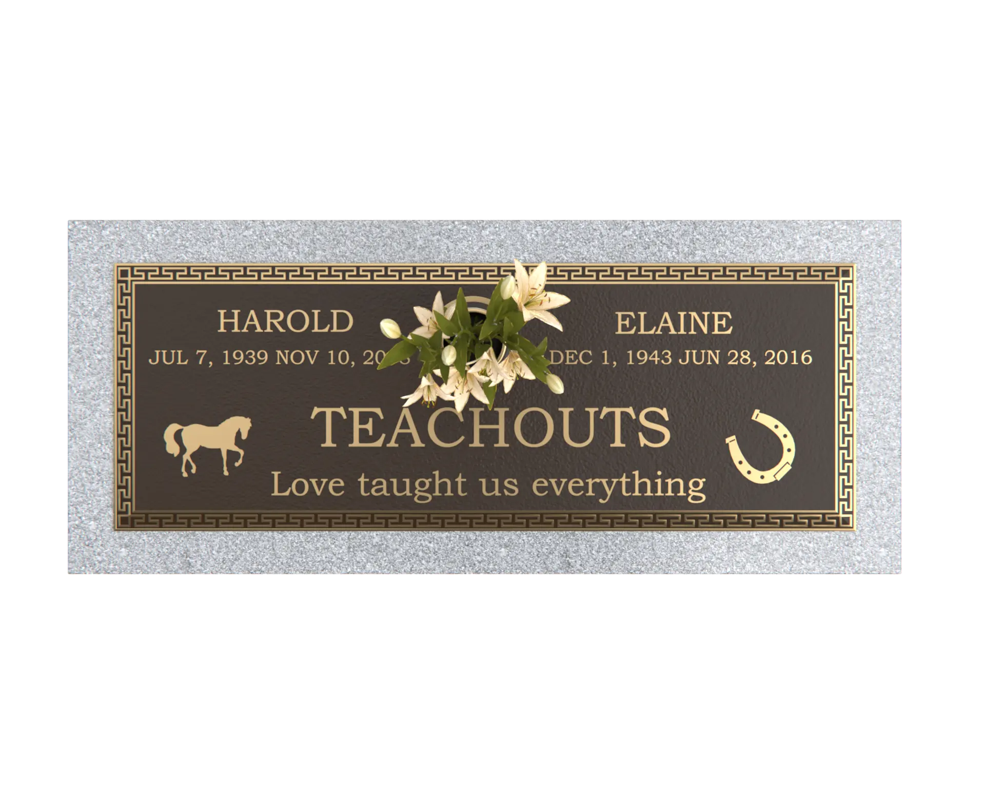 Premium Bronze Plaque 36"x 13"