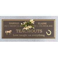 Premium Bronze Plaque 36"x 13" with Granite Base
