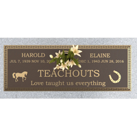 Premium Bronze Plaque 36"x 13"