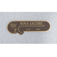 Premium Bronze Plaque 11"x 4" with Granite Base