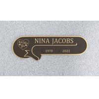 Premium Bronze Plaque 11"x 4" with Granite Base