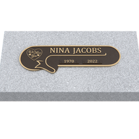 Premium Bronze Plaque 11"x 4" with Granite Base