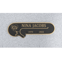 Premium Bronze Plaque 11"x 4" with Granite Base