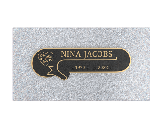 Premium Bronze Plaque 11"x 4" with Granite Base