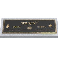 Premium Bronze Plaque 44"x 14" with Granite Base