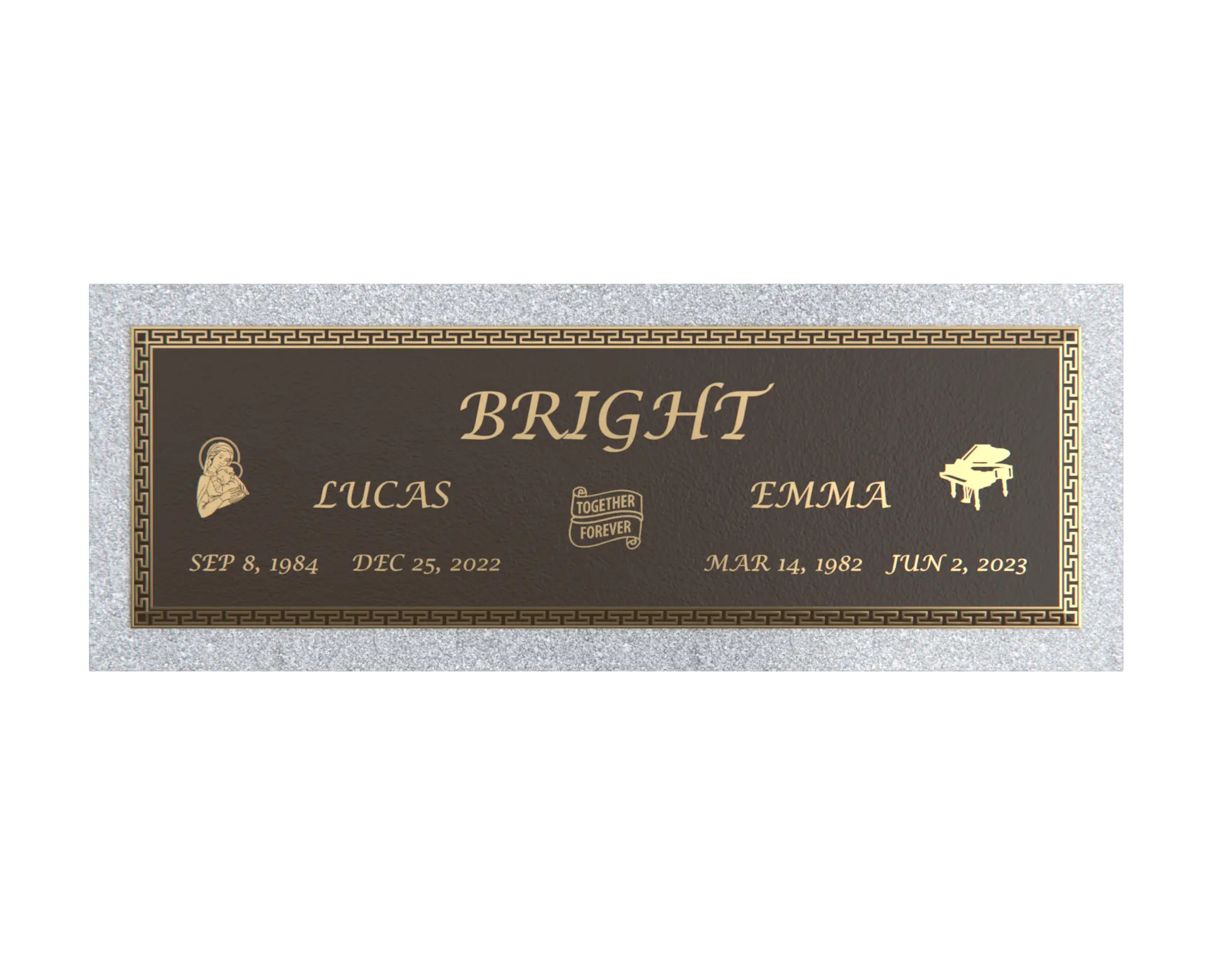 Premium Bronze Plaque 44"x 14"