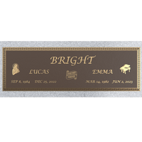 Premium Bronze Plaque 44"x 14" with Granite Base