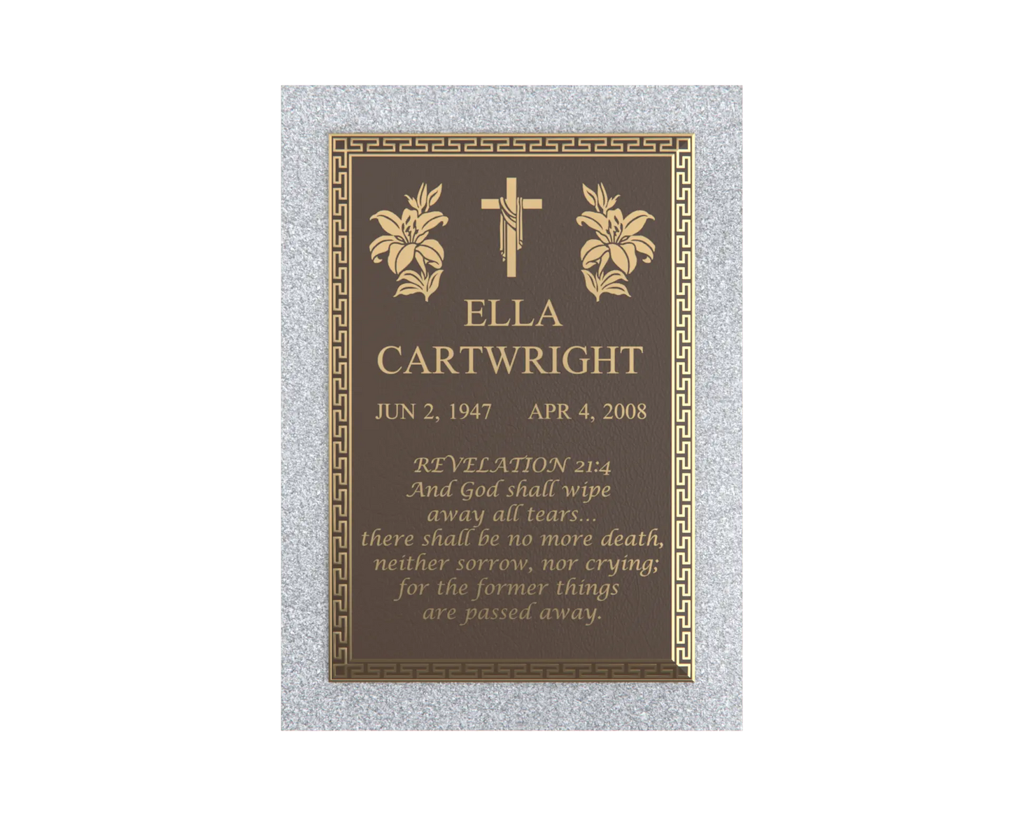 Premium Bronze Plaque 24"x 12"
